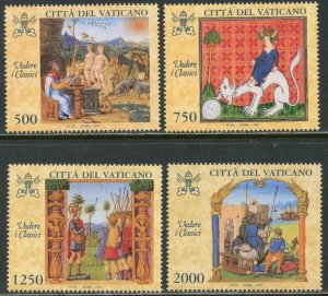 VATICAN Sc#1041-1044 1997 Looking at the Classics Complete Set OG Mint NH