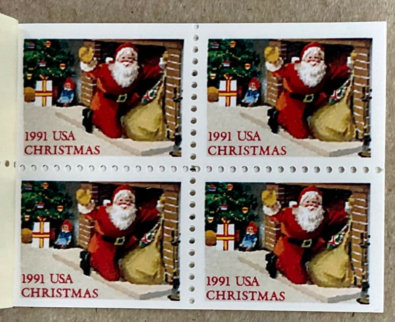 BK194  Christmas Santas Booklet 20  #2581-2585 MNH (29 c) lot of 10  $58 fv