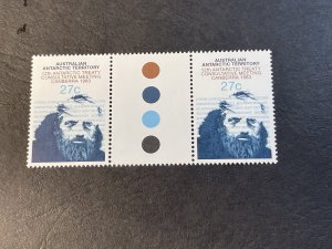 AUSTRALIAN ANTARCTIC TER. # L56--MNH-GUTTER PAIR---1983