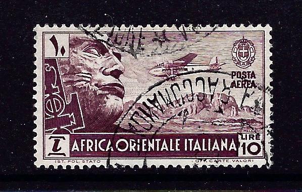 Italian East Africa C10 Used 1938 issue 