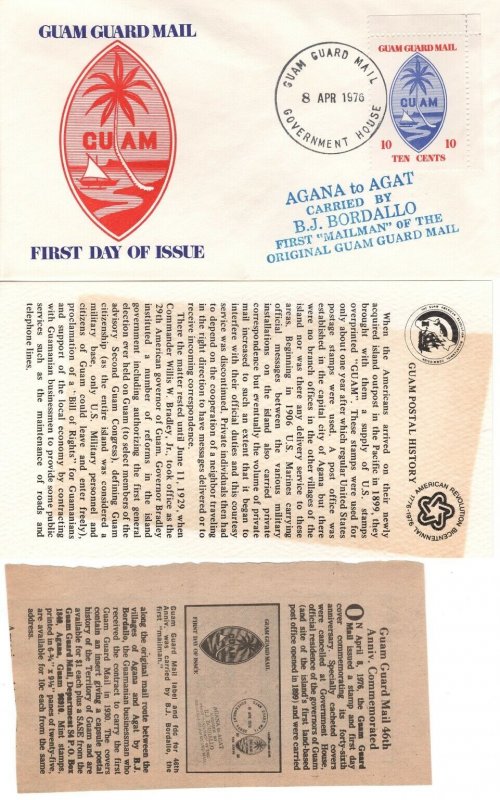 GUAM GUARD MAIL FDC 1976