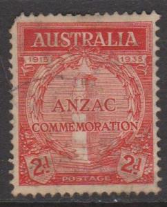 Australia Sc#150 Used Rounded Corner