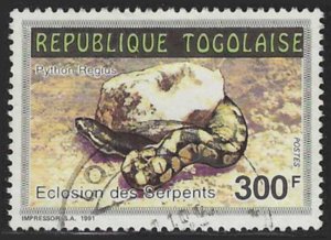 Togo #1599 (1992), postally used single, cat. $0.80