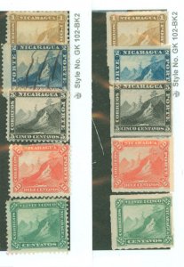 Nicaragua #3-12 Unused Single (Complete Set)