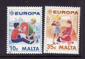 Malta-Sc#737-8-Unused NH Europa set-1989-