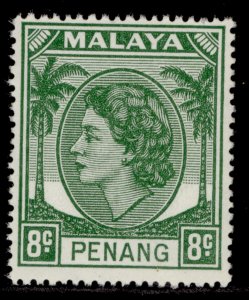 MALAYSIA - Penang QEII SG33, 8c green, NH MINT.