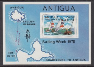 Barbuda 344 Sailboats Souvenir Sheet MNH VF