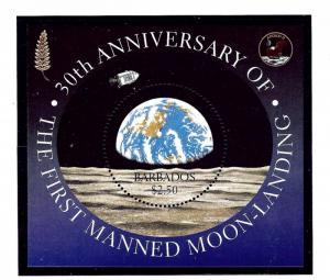 Barbados 971 MNH 1999 30th anniv of Moon Landing S/S