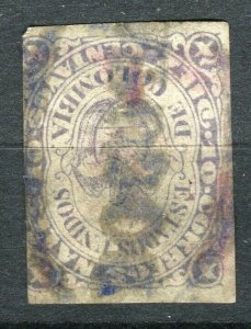 COLOMBIA; 1881 early classic Imperf Condor issue used 10c. value