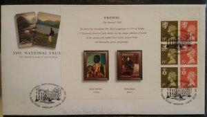 1995 FDC National Trust All Booklet Panes Oakham Windermere Erddig House SHS 