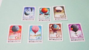 Mongolia - C164-70, MNH Set. Balloon Flight Bicentenary. SCV - $4.75