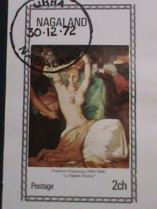 NAGALAND STAMP-1972 WORLD FAMOUS NUDE PAINTING CTO SHEET VERY FINE