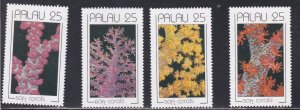 Palau # 227-230, Soft Corals, Mint NH, 1/2 Cat.