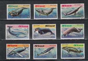 Niue # 380-384, Save the Whales, Mint NH, 1/2 Cat.