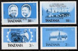 Tanzania 1987 Chama Cha the set of 4 values each in perf ...