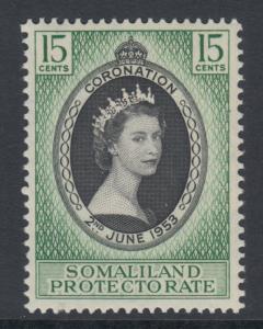 XG-L610 SOMALILAND PROTECTORATE - Coronation, 1953 Queen Elizabeth II MNH Set