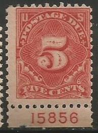 U.S. Scott #J64 Postage Due Stamp - Mint Plate Number Single