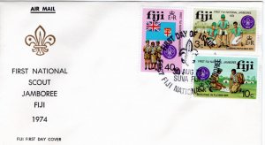 Fiji 1974 351-3 FDC 2