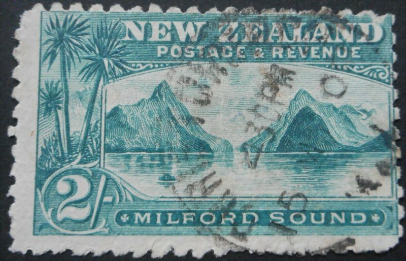 New Zealand 1899 Two Shillings p11 (no watermark) SG 269 used