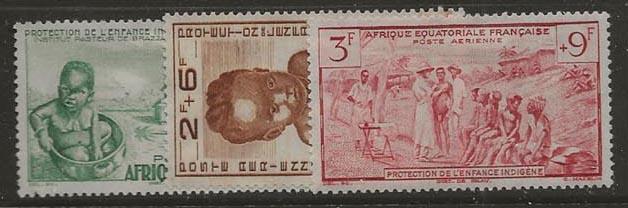 French Equatorial Africa CB2-CB4 [M] ce18