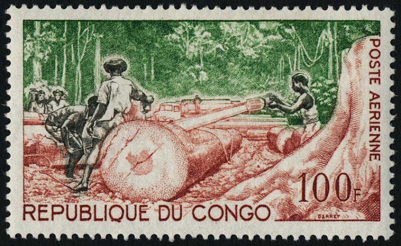 Congo PR C17 MNH Timber Industry