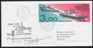 FRENCH ANTARCTIC TAAF 1998 cover - Dumont D'Urville........................B3891