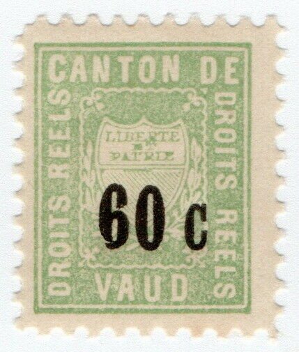 (I.B) Switzerland Revenue : Local Duty Stamp 60c (Vaud)