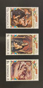 British Colonies: 3 Dominica stamps -set #2