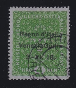 Austria - Italian Occupation, Venezia, Scott N16, used, signed Diena, w/ Avi cer