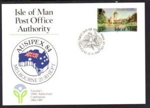 Isle of Man Ausipex MI P4 Postal Card FDC  