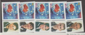 Australia Scott #1831 Stamp - Mint NH Set of 5 Labels
