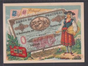 Bognard, Paris #21 circa 1900 Stamps & Banknotes of Portugal Card