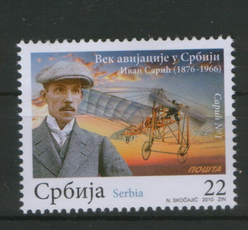 SERBIA-MNH**-STAMP-ONE CENTURY OF AVIATION IN SER-2010.