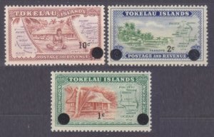 1967 Tokelau 6-8 Overprint- # 1-3 9,00 €