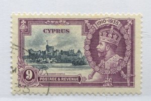 Cyprus KGV 1935 Silver Jubilee 9 piastres used