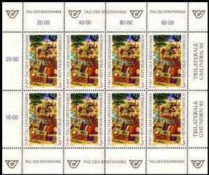 Austria 1994 MNH Stamps Mini Sheet Scott B360 Philately Birds Inicial Letter