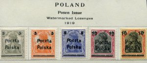 Poland  Posen Issiu  Sc.#  Fife Stamps  MH*
