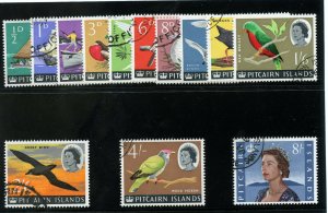 Pitcairn Islands 1964 QEII Definitives set very fine used. SG 36-48. Sc 39-51.