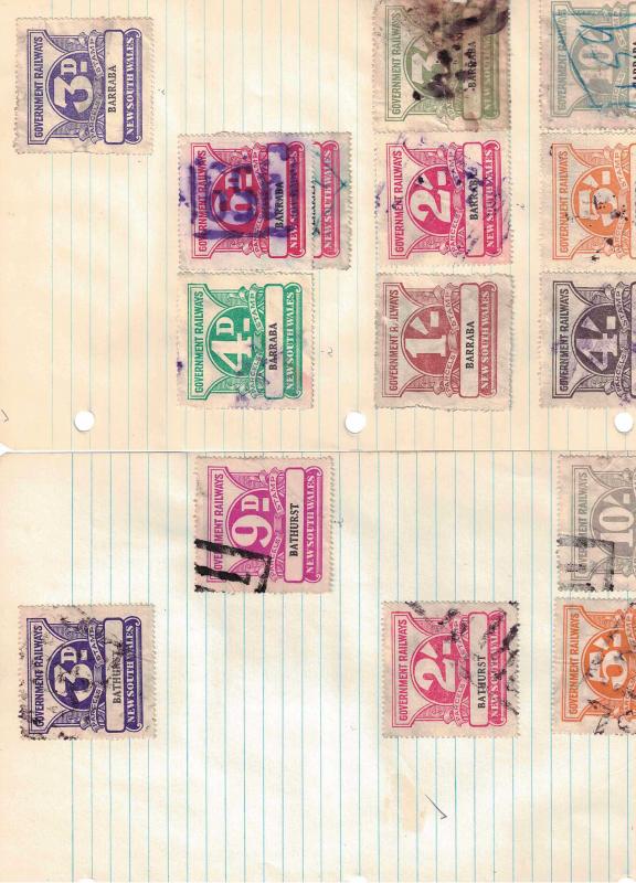 2-Binder hoard of Foreign Railroad Stamps - 350 3 ring pages 1-15 per page