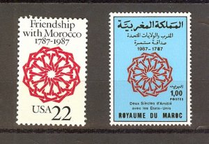 JOINT ISSUE MOROCCO - MAROC SC# 642, USA SC# 2349 - MNH