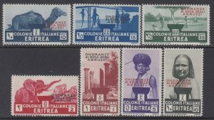 ITALY - Eritrea - Onoranze al Duca degli Abruzzi -  n.213-219 MH* cv 290$