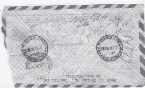 bolivia to buenos aires 1930 stamp cover Ref 9169