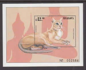 Nicaragua 2323 Cat Souvenir Sheet MNH VF