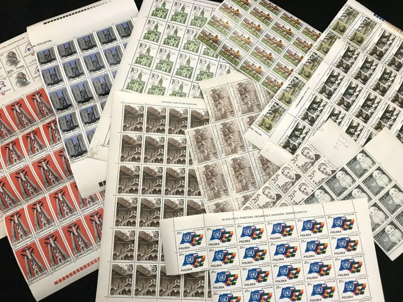 POLAND Revolution Military Hockey Blocks Sheets MNH (Appx 280 Stamps) (KR835