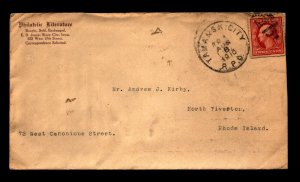 1910 Tama & SX City RPO Cover / Philatelic Literature CC - L19574