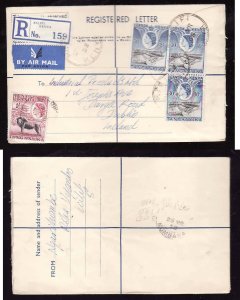 Kenya registered letter to Ireland - Kilifi , Kenya - 25 Mr 1958- registration l