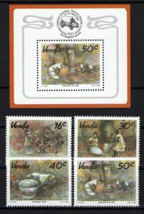 South Africa Venda 185-188a MNH Watercolors Family Customs ZAYIX 0424S0095