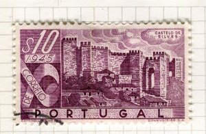 PORTUGAL; 1946 early Castles Pictorial issue fine used 10c. value