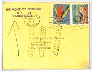JAMAICA *St Catherine* UNCLAIMED Radio Reply Card 1978 {samwells-covers}YO432