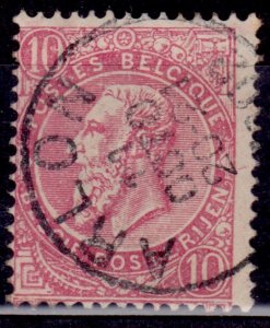 Belgium, 1893-1900, King Leopold, 10c, sc#66, used